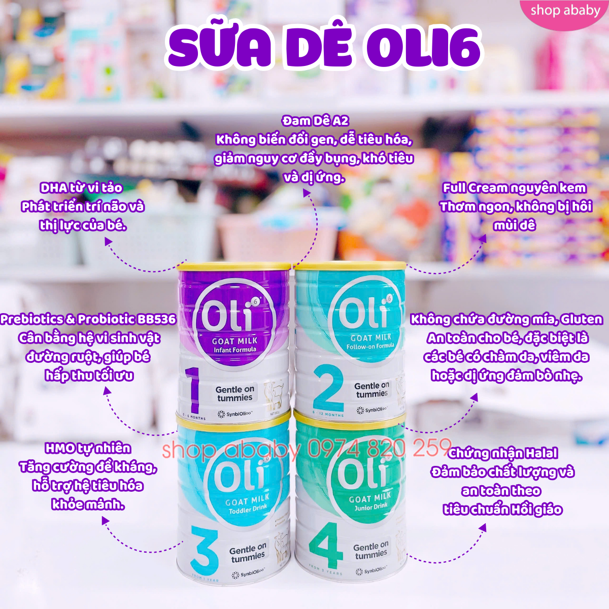 Sữa dê Oli6 số
