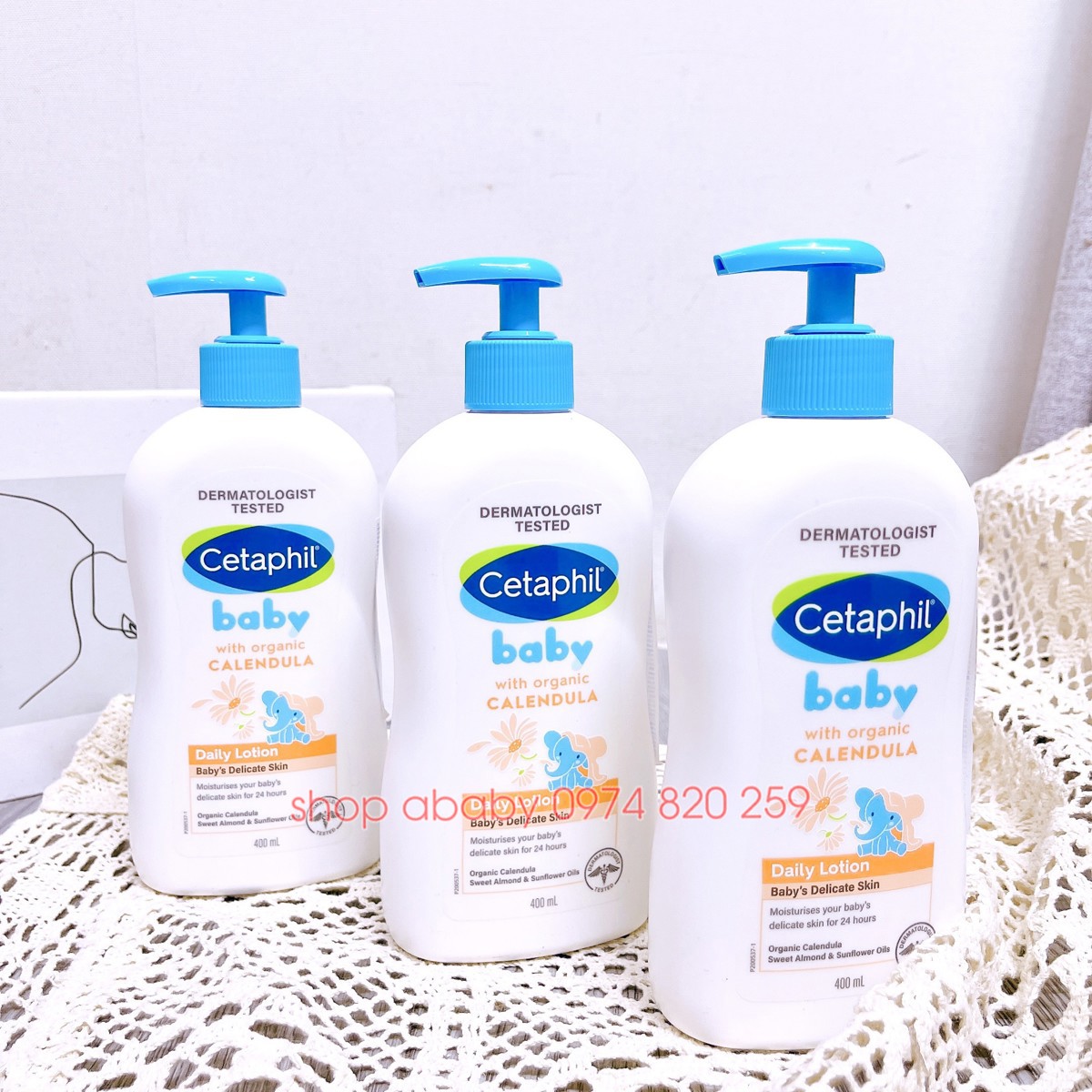 Sữa dưỡng ẩm Cetaphil Baby Daily Lotion hoa cúc hữu cơ 400ml