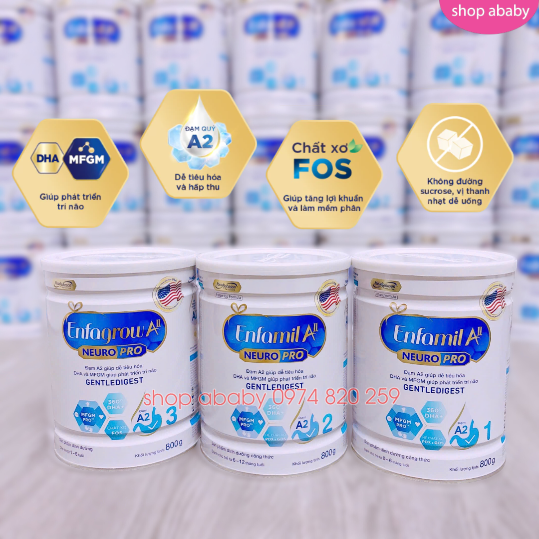 Sữa Enfamil A2 NeuroPro 800g 