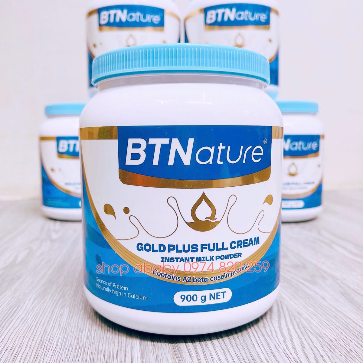Sữa nguyên kem BTNature Gold Plus 900g (1y+)