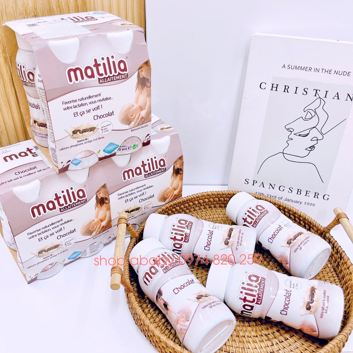 Sữa sau sinh matilia vị socola (lốc 4 hộp)