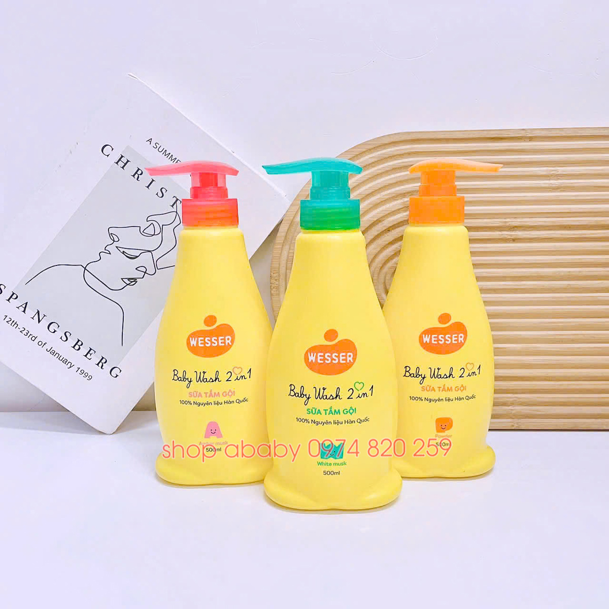 Sữa tắm gội Wesser Baby Wash 2in1 500ml