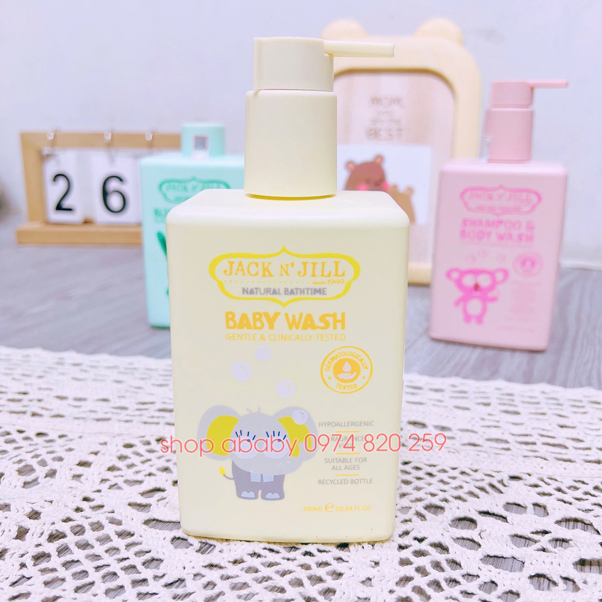 Sữa tắm Jack&Jill ngừa rôm sảy (0m+)