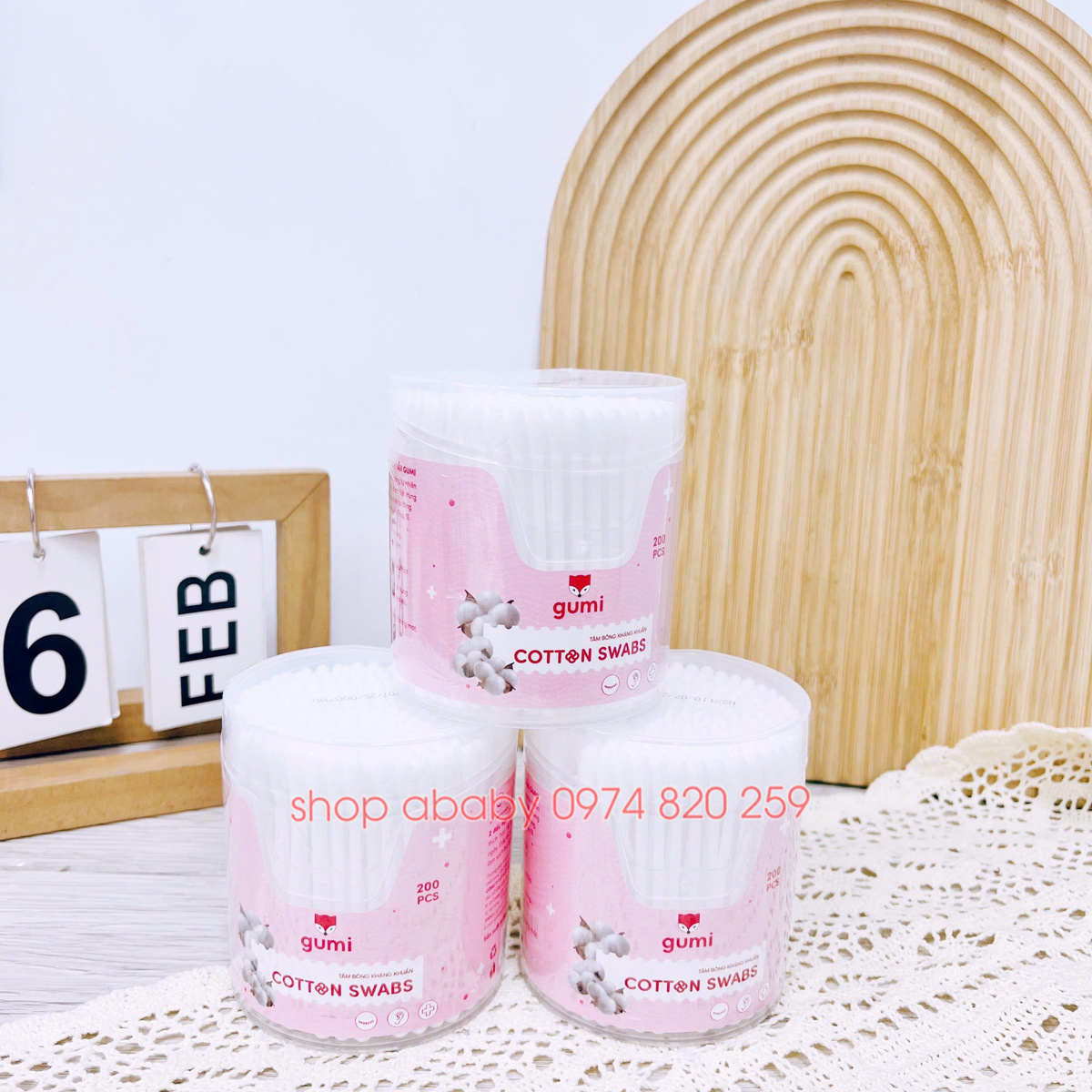 Tăm bông người lớn Gumi 200 que