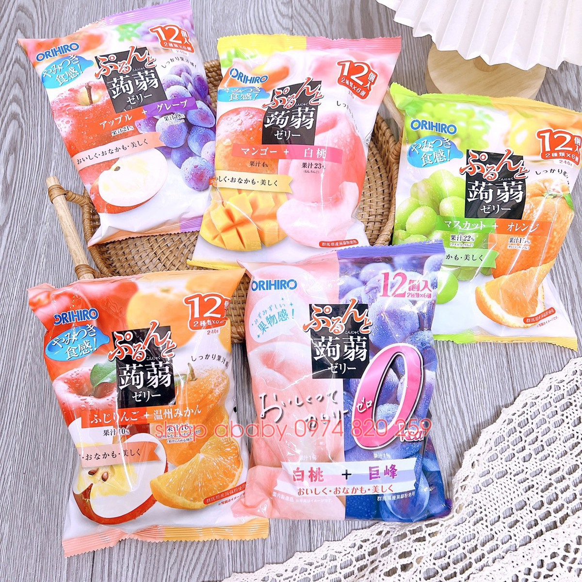 Thạch trái cây Orihiro Nhật