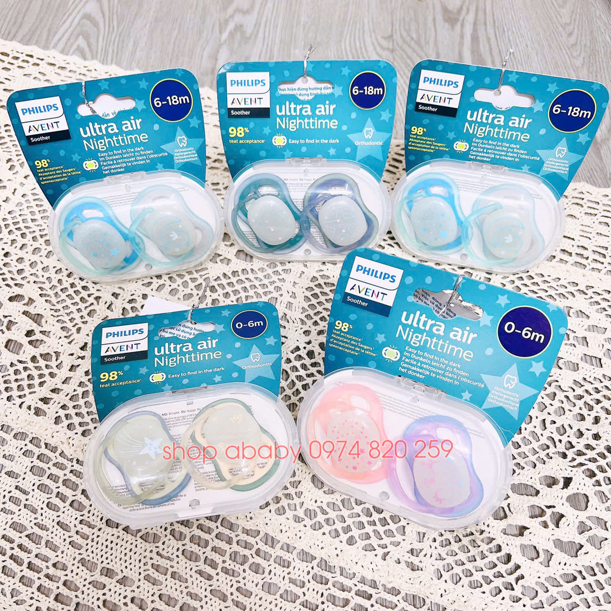 Ty giả Avent ban đêm (hộp đôi) (Tách Set/Bán lẻ)