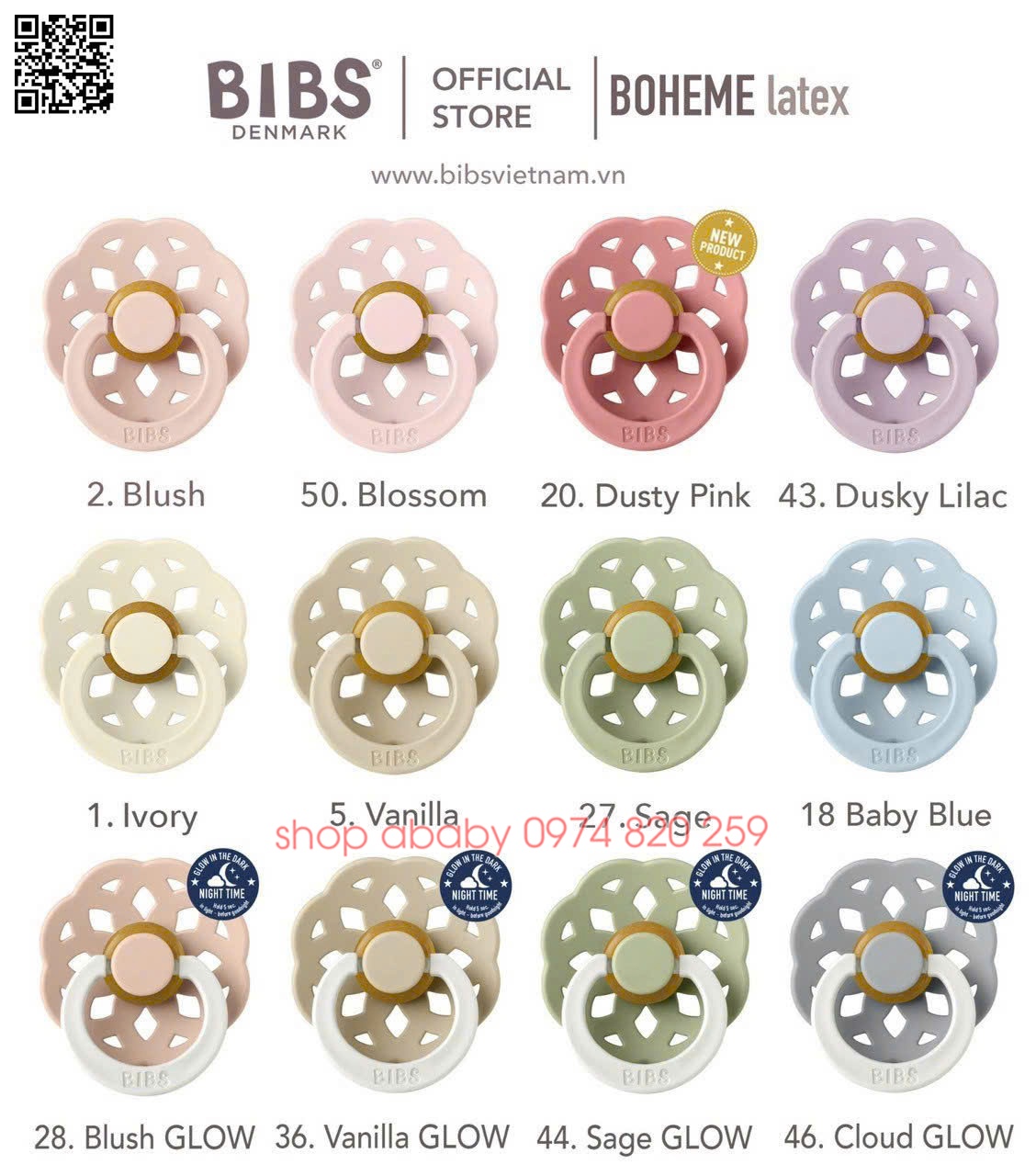 Ty giả Bibs Boheme cao su (6m+)