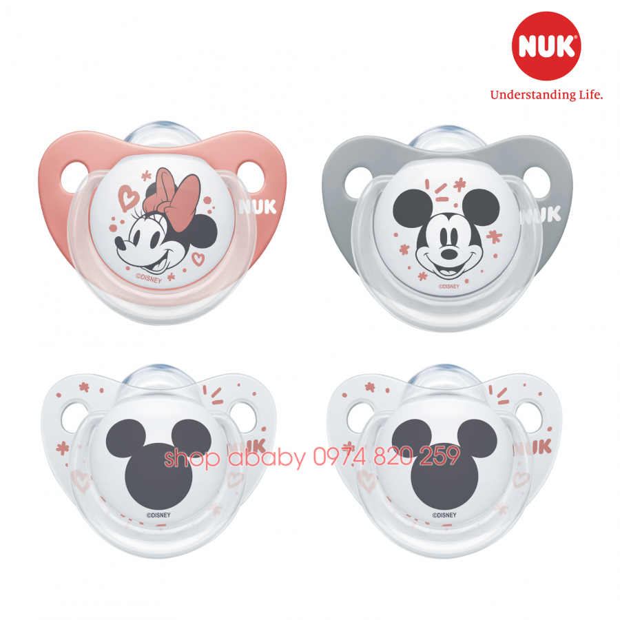 Ty giả silicon NUK 6-18m NU31874 (Tách Set/Bán lẻ)