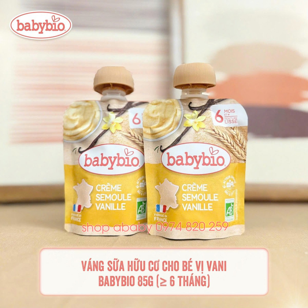 Váng sữa hữu cơ Babybio
