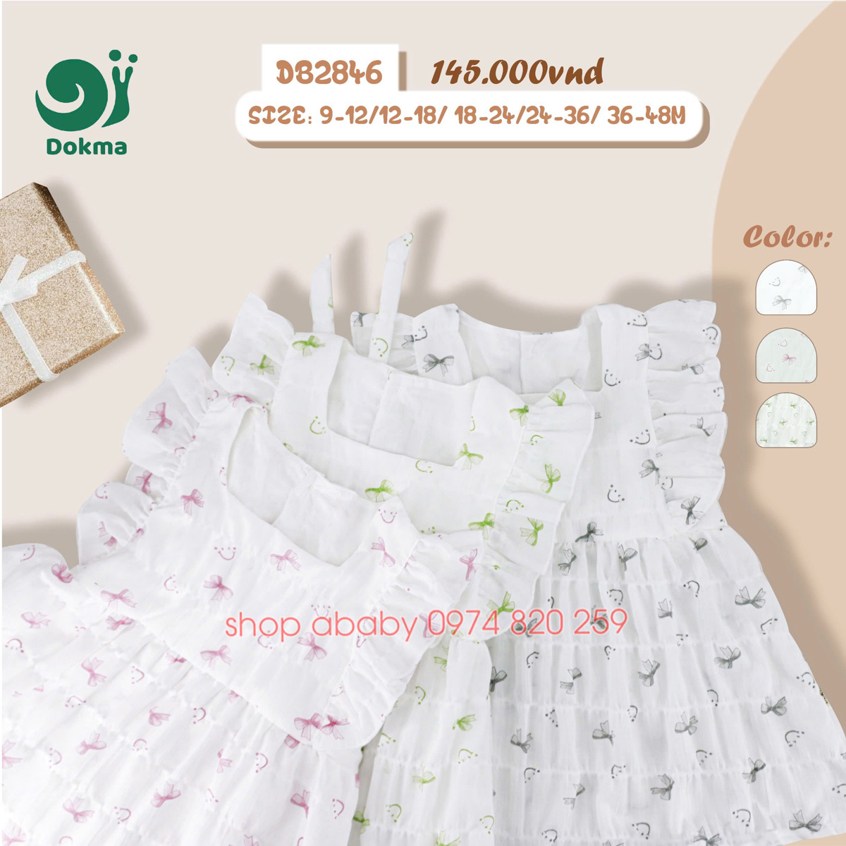 Váy cánh tiên Dokma DB2846
