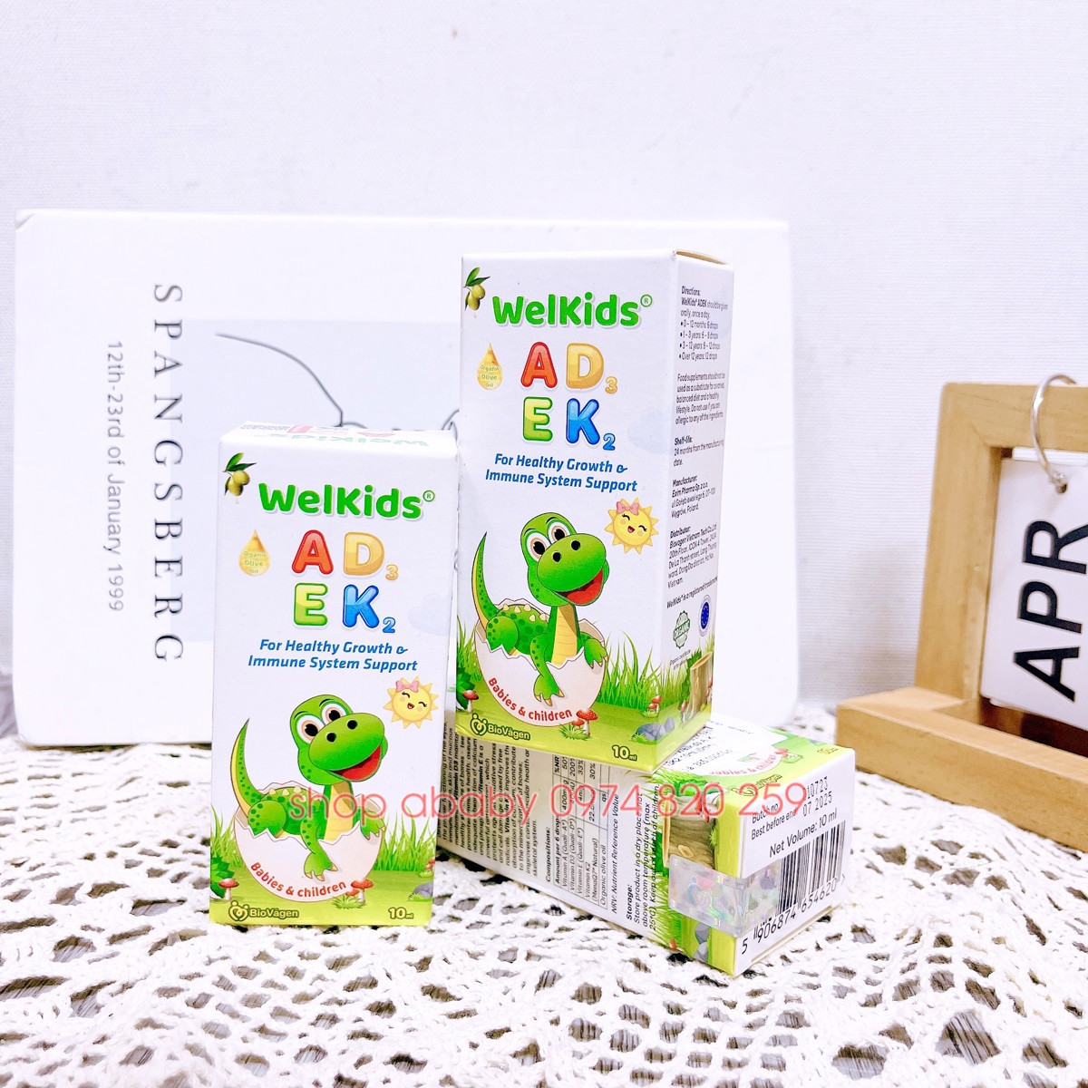 Vitamin Wellkids A, E, D3K2 10ml (0m+)