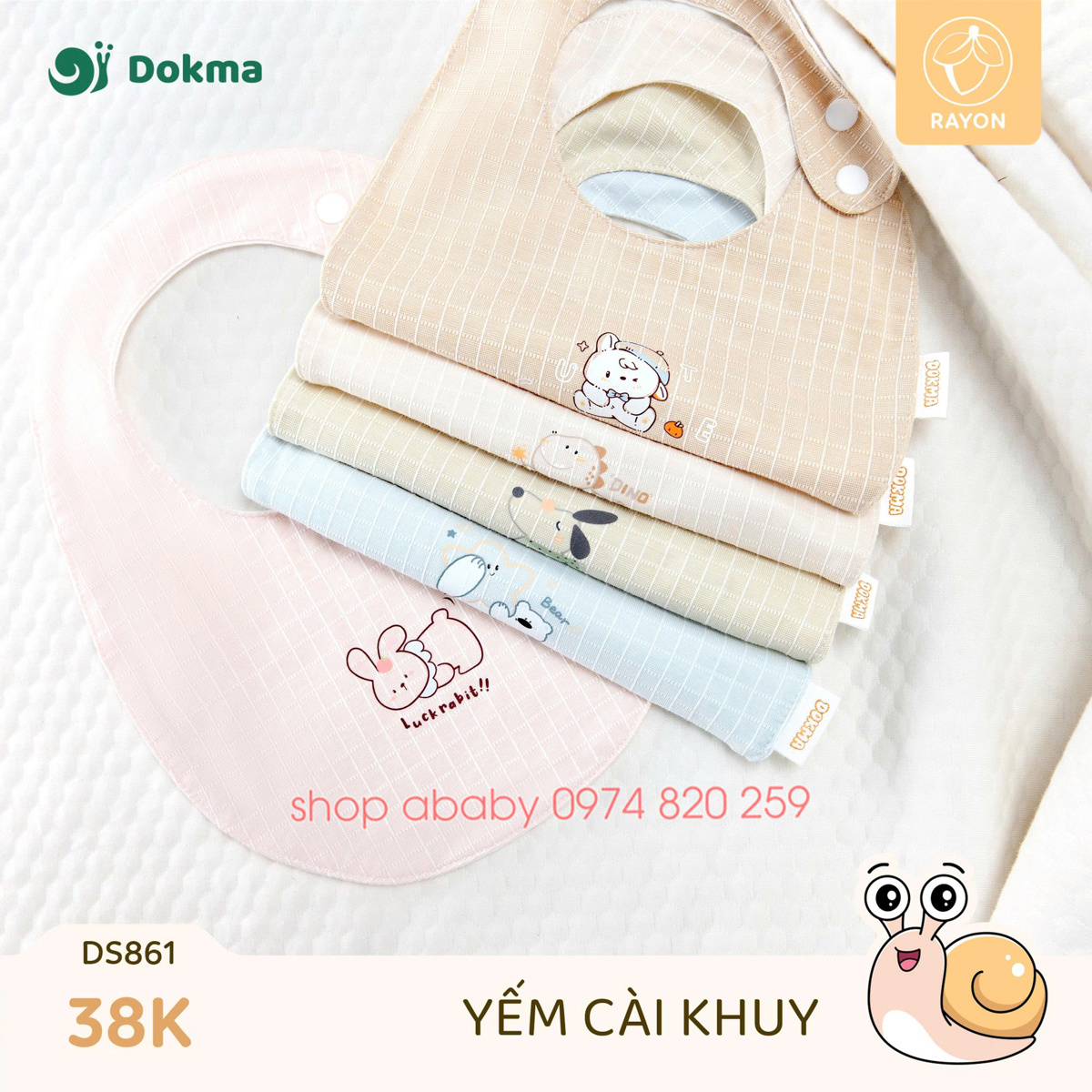 Yếm cài khuy Dokma DS861