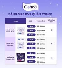 Băng vệ sinh quần Cohee ban ngày siêu mỏng 5 miếng