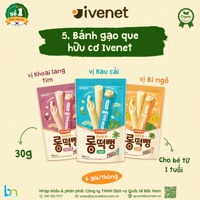 Bánh gạo que thanh dài Ivenet 30g (1y+)