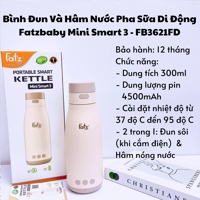 Bình Đun Và Hâm Nước Pha Sữa Di Động Fatzbaby Mini Smart 3 - FB3621FD