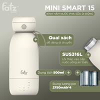Bình hâm nước pha sữa di động Mini Smart 15 FB3842
