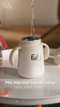 Bình tập uống inox giữ nhiệt Sippy 5 DELUXE FB0268XH