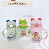 Bình tập uống nước hình gấu 400ml HK2502