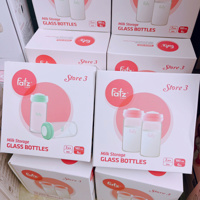 Bộ 2 bình trữ sữa thủy tinh Fatzbaby FB015