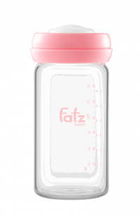 Bộ 2 bình trữ sữa thủy tinh Fatzbaby FB015