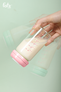 Bộ 2 bình trữ sữa thủy tinh Fatzbaby FB015