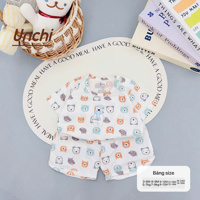 Bộ cộc tay cài vai petit Unchi