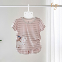 Bộ cộc tay kẻ cài vai petit HG 61986