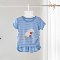 Bộ cộc tay kẻ cài vai petit HG 61986