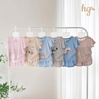 Bộ cộc tay kẻ cài vai petit HG 61986