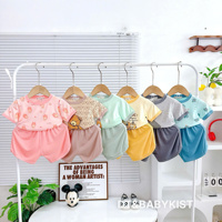 Bộ cộc tay thun lạnh bé gấu 60057