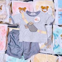 Bộ cộc tay thun lạnh bé gấu 60057