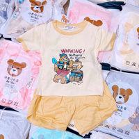 Bộ cộc tay thun lạnh bé gấu 60057