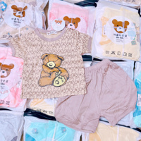 Bộ cộc tay thun lạnh bé gấu 60057