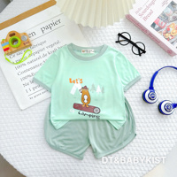 Bộ cộc tay thun lạnh bé gấu 60057