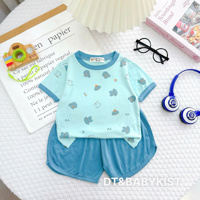 Bộ cộc tay thun lạnh bé gấu 60057