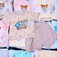 Bộ cộc tay thun lạnh bé gấu 60057