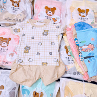 Bộ cộc tay thun lạnh bé gấu 60057