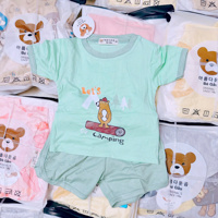 Bộ cộc tay thun lạnh bé gấu 60057