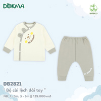 Bộ dài tay cài lệch Dokma DB2821