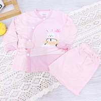 Bộ dài tay cài lệch Dokma DB3087 (size NB)