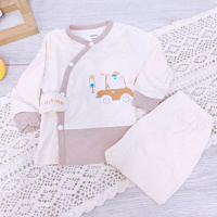 Bộ dài tay cài lệch Dokma DB3087 (size NB)