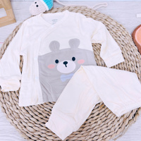 Bộ dài tay cài lệch Dokma DB3229 (size NB)