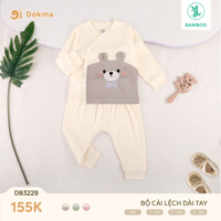 Bộ dài tay cài lệch Dokma DB3229 (size NB)