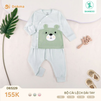 Bộ dài tay cài lệch Dokma DB3229 (size NB)