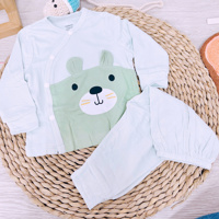 Bộ dài tay cài lệch Dokma DB3229 (size NB)