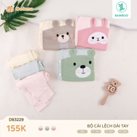 Bộ dài tay cài lệch Dokma DB3229 (size NB)