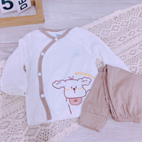 Bộ dài tay cài lệch Dokma DB3319 (size NB)