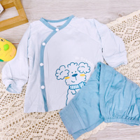 Bộ dài tay cài lệch Dokma DB3319 (size NB)