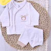 Bộ dài tay cài lệch nỉ Moon CLN03