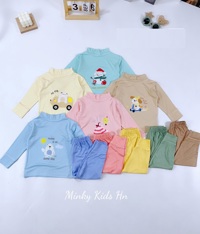 Bộ dài tay cao cổ Minky Kids 52908